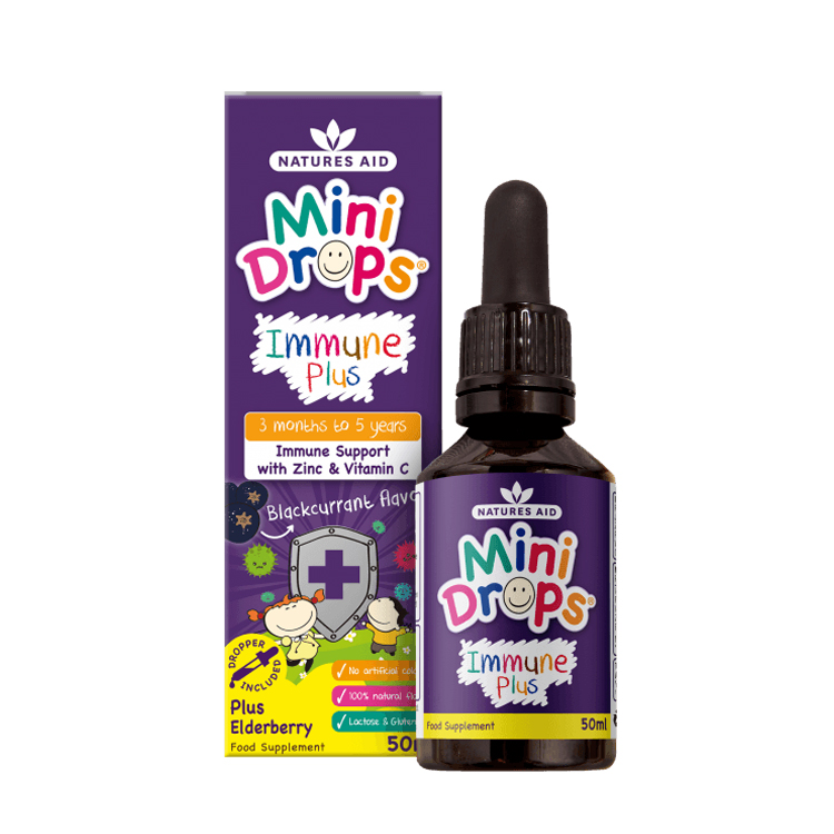 Natures Aid Mini Drops Immune Plus 50ml